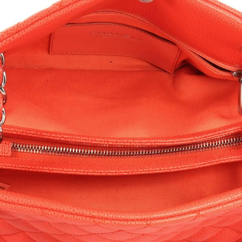 Chanel Just Mademoiselle Handbag Quilted Caviar Medium  1