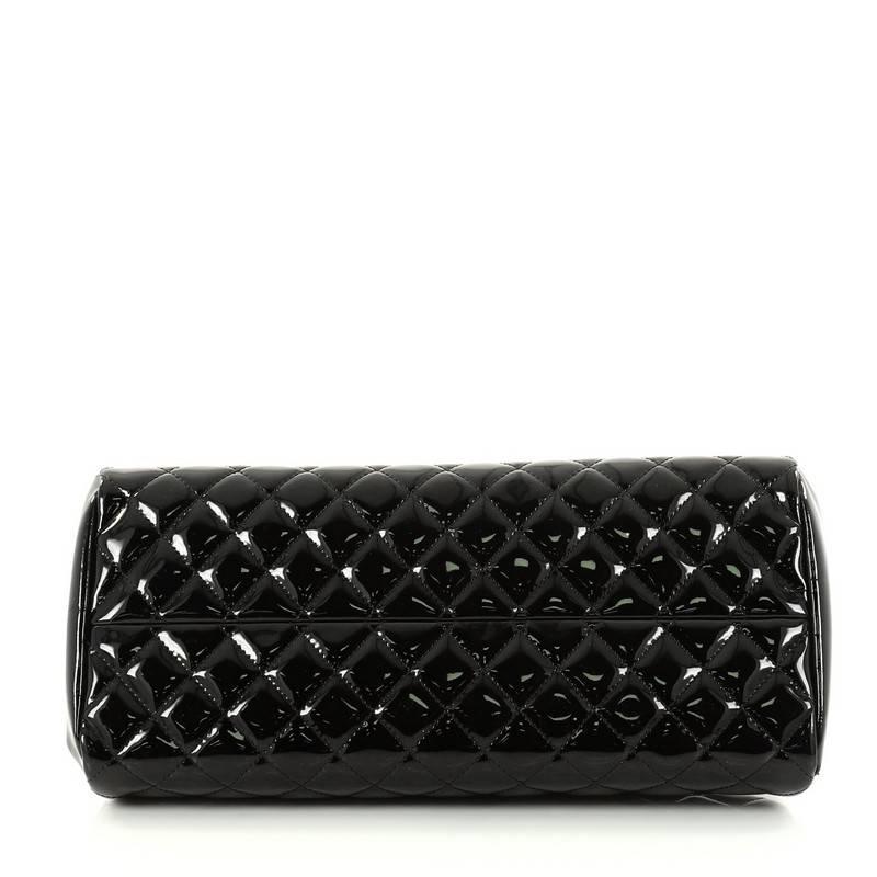 Women's or Men's Chanel Just Mademoiselle Handbag Quilted Patent Medium