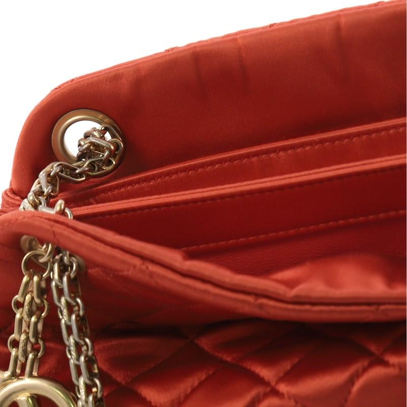 Chanel Just Mademoiselle Handbag Quilted Satin Mini 3