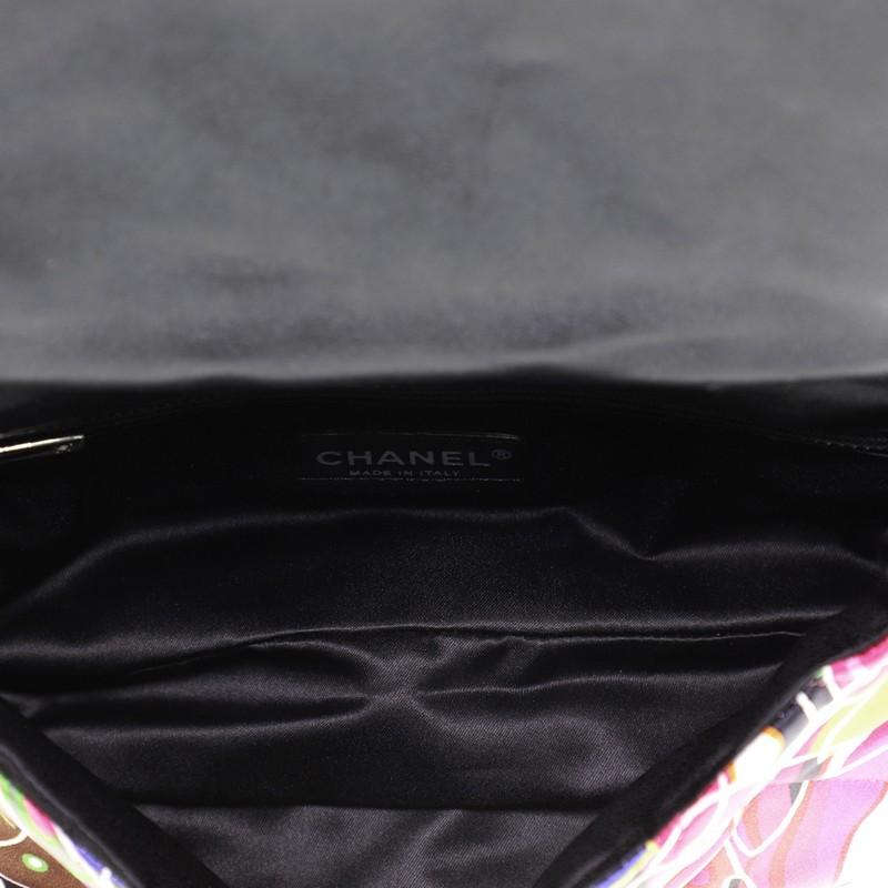 Chanel Kaleidoscope Chain Flap Bag Quilted Printed Satin Medium In Good Condition In NY, NY