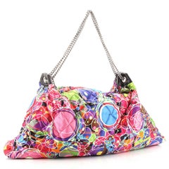 Chanel Kaleidoscope Chain Tote Quilted Printed Satin Large