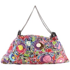 Chanel Kaleidoscope Chain Tote Quilted Printed Satin Large