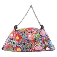 Chanel Kaleidoscope Chain Tote Quilted Printed Satin Large