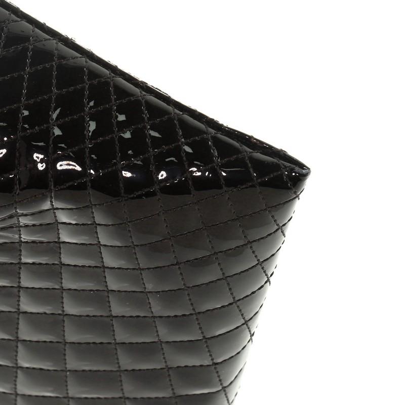 Chanel Kaleidoscope Clutch Quilted Patent Large 1