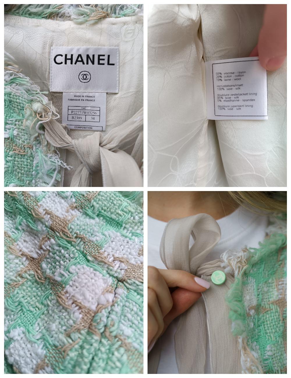 Chanel & Karl Lagerfeld 04c 2004 cruise / resort  logo jacket 34 fr For Sale 4