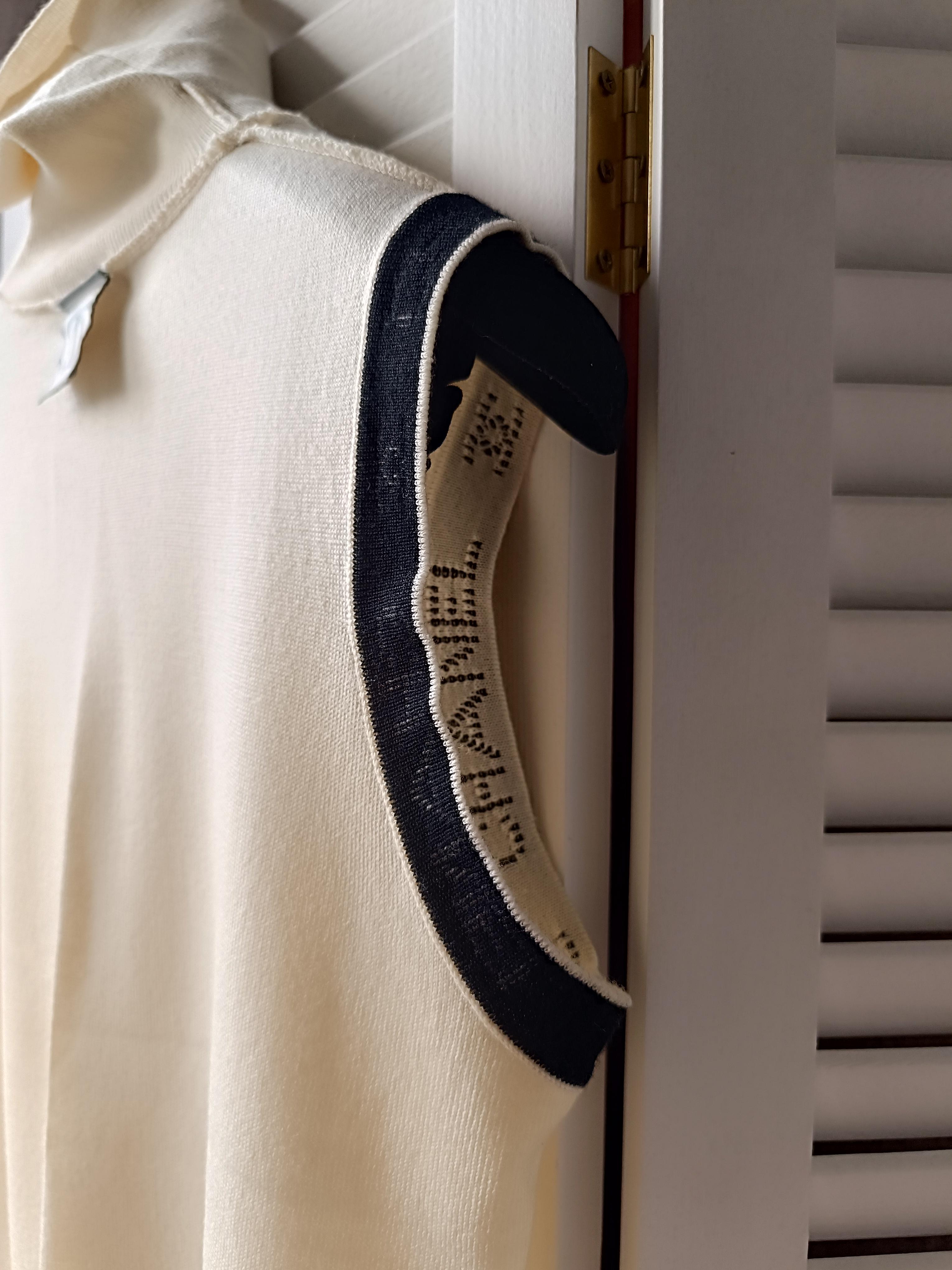 CHANEL & Karl Lagerfeld 07A 2007 Wool Logo Vest Top Turtleneck Very Rare For Sale 8