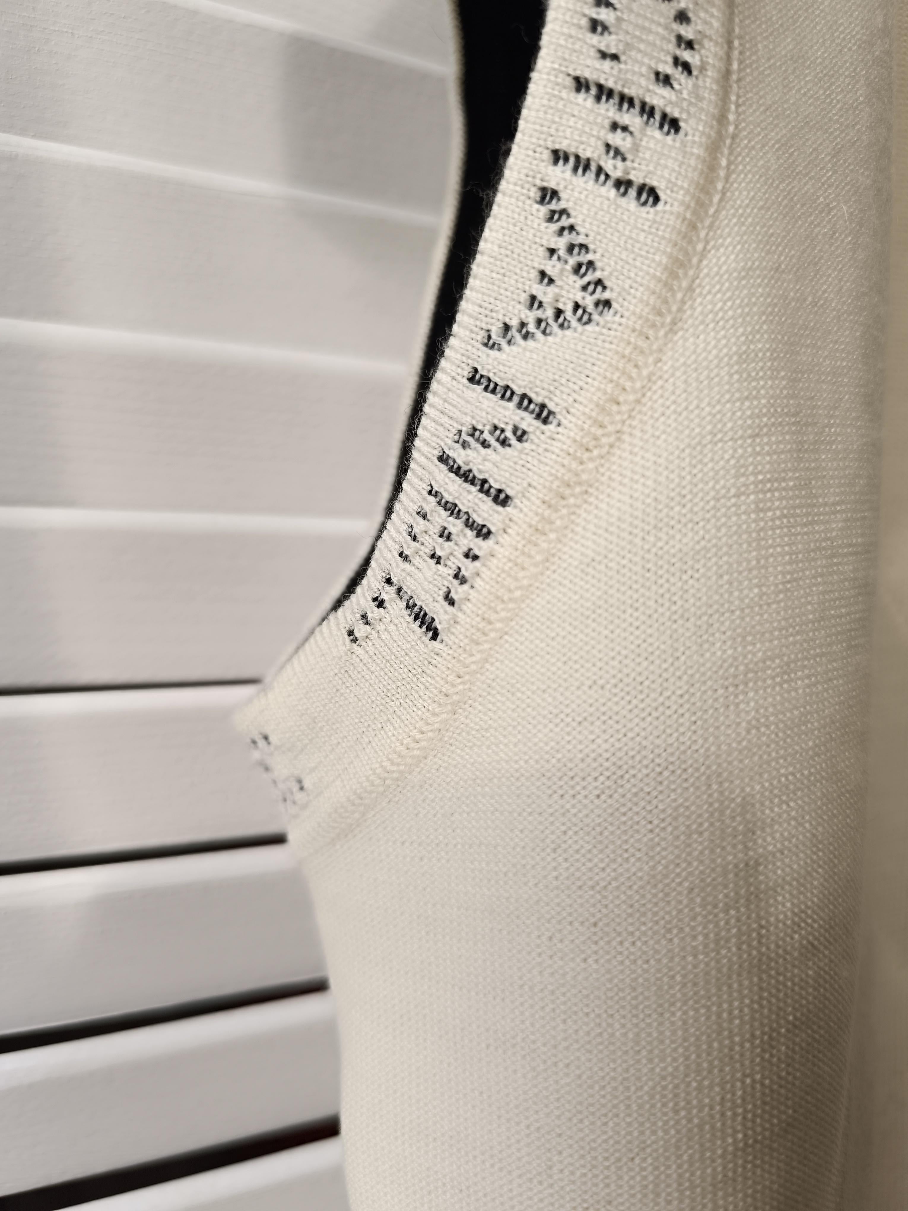CHANEL & Karl Lagerfeld 07A 2007 Wool Logo Vest Top Turtleneck Very Rare For Sale 14