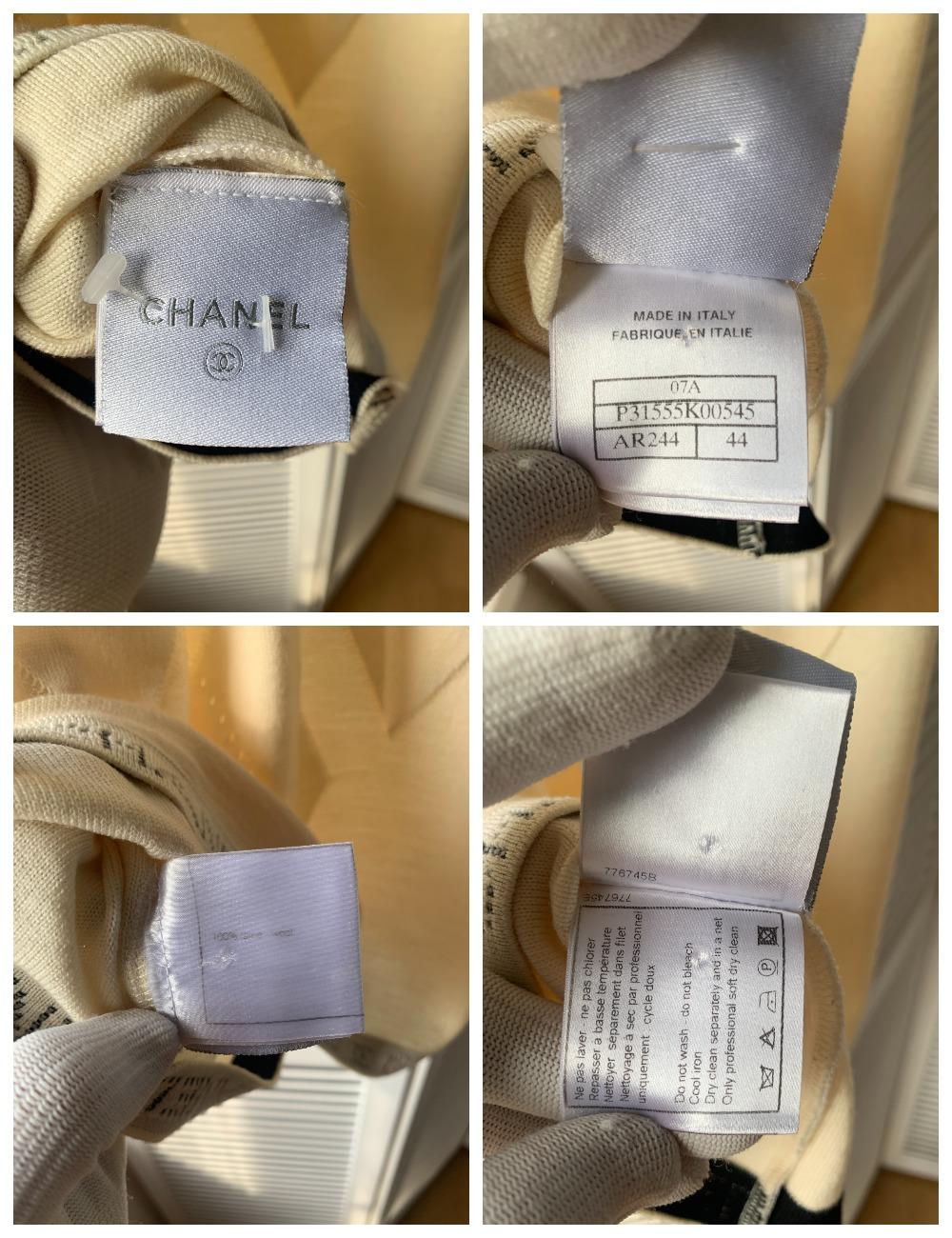 CHANEL & Karl Lagerfeld 07A 2007 Wool Logo Vest Top Turtleneck Very Rare For Sale 2