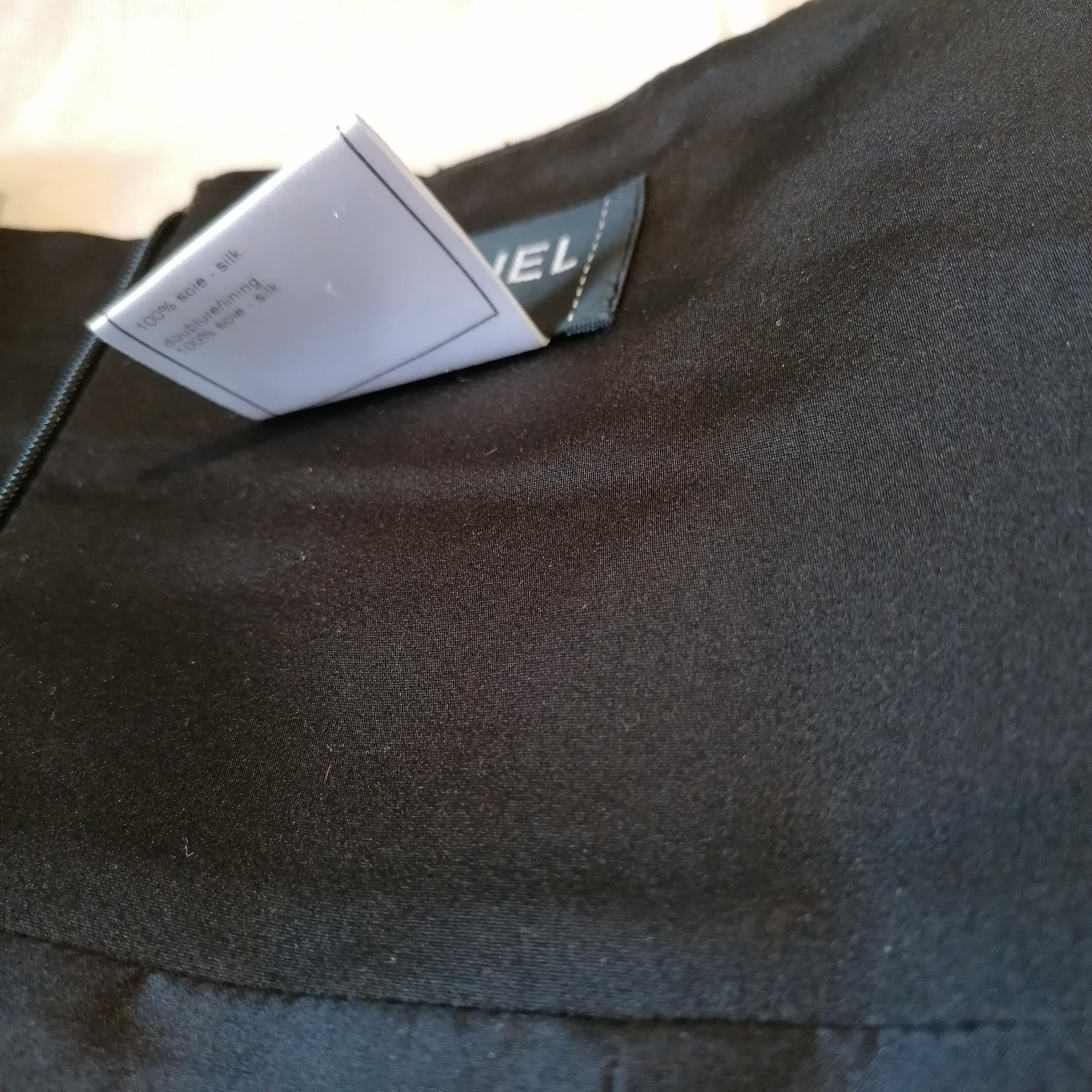 Chanel & Karl Lagerfeld 08A 2008 Pencil silk black skirt 38 FR Karl Lagerfeld fo For Sale 6