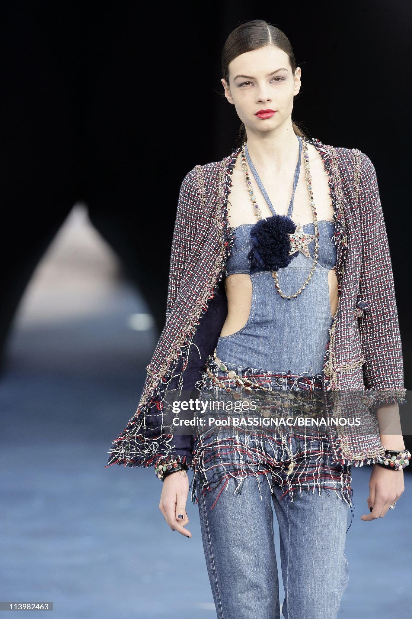 Chanel & Karl Lagerfeld 08P 2008 jeans Runway For Sale 2