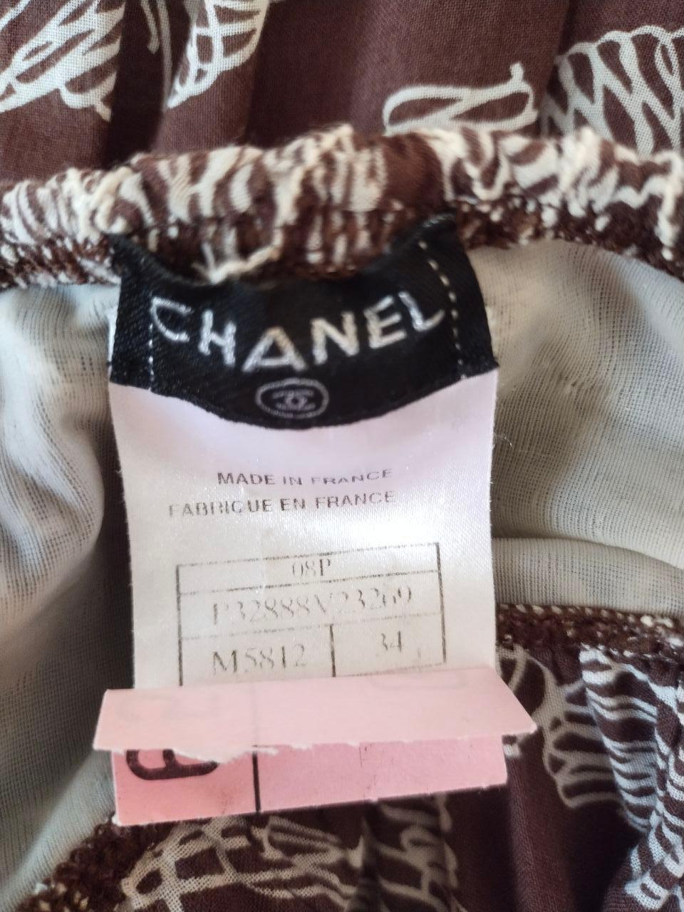 CHANEL & Karl Lagerfeld 08P vintage logo clover  tunic dress CC Cambon FR34 2000 For Sale 13