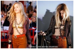 Chanel & Karl Lagerfeld 11C runway 2011 cruise Tweed Cropped Plaid Jacket