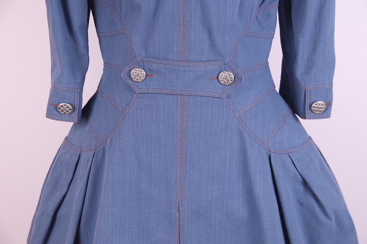 Purple Chanel & Karl Lagerfeld 13c 2013 cruise Versailles dress CC logo buttons For Sale