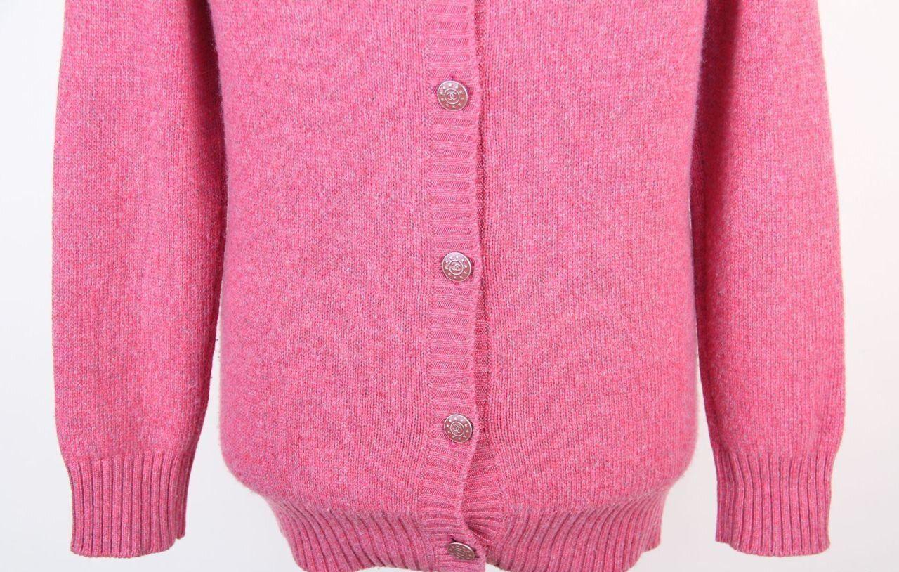 Chanel & Karl Lagerfeld 13P cashmere sweater jumper cardigan pink 2013 1