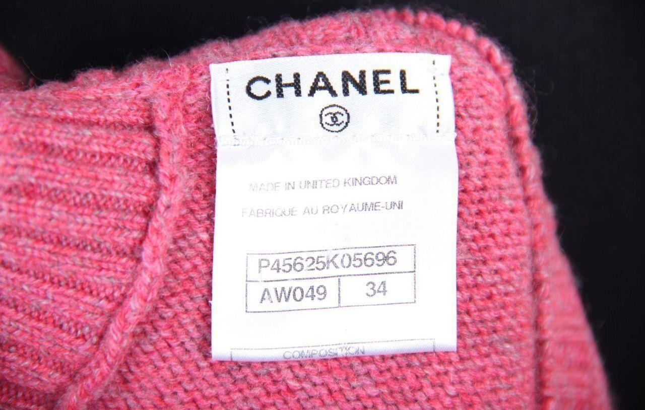 Chanel & Karl Lagerfeld 13P cashmere sweater jumper cardigan pink 2013 2