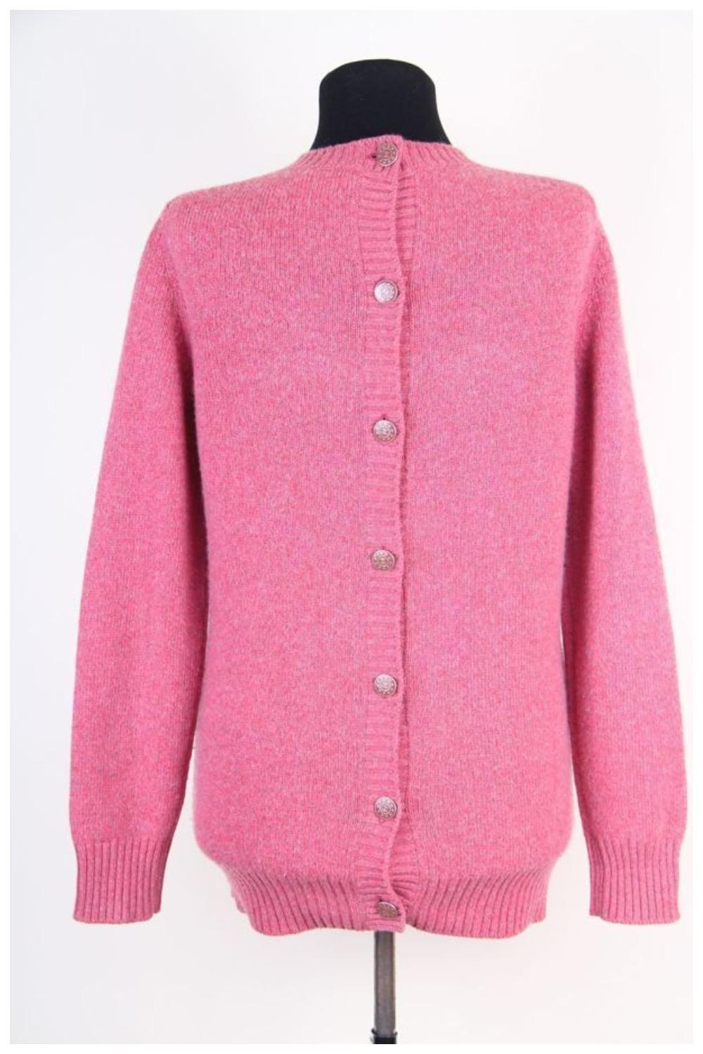 Chanel & Karl Lagerfeld 13P cashmere sweater jumper cardigan pink 2013 4