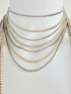 Chanel Karl Lagerfeld for Chanel 1998 Collana con perle e perline a fantasia multipla