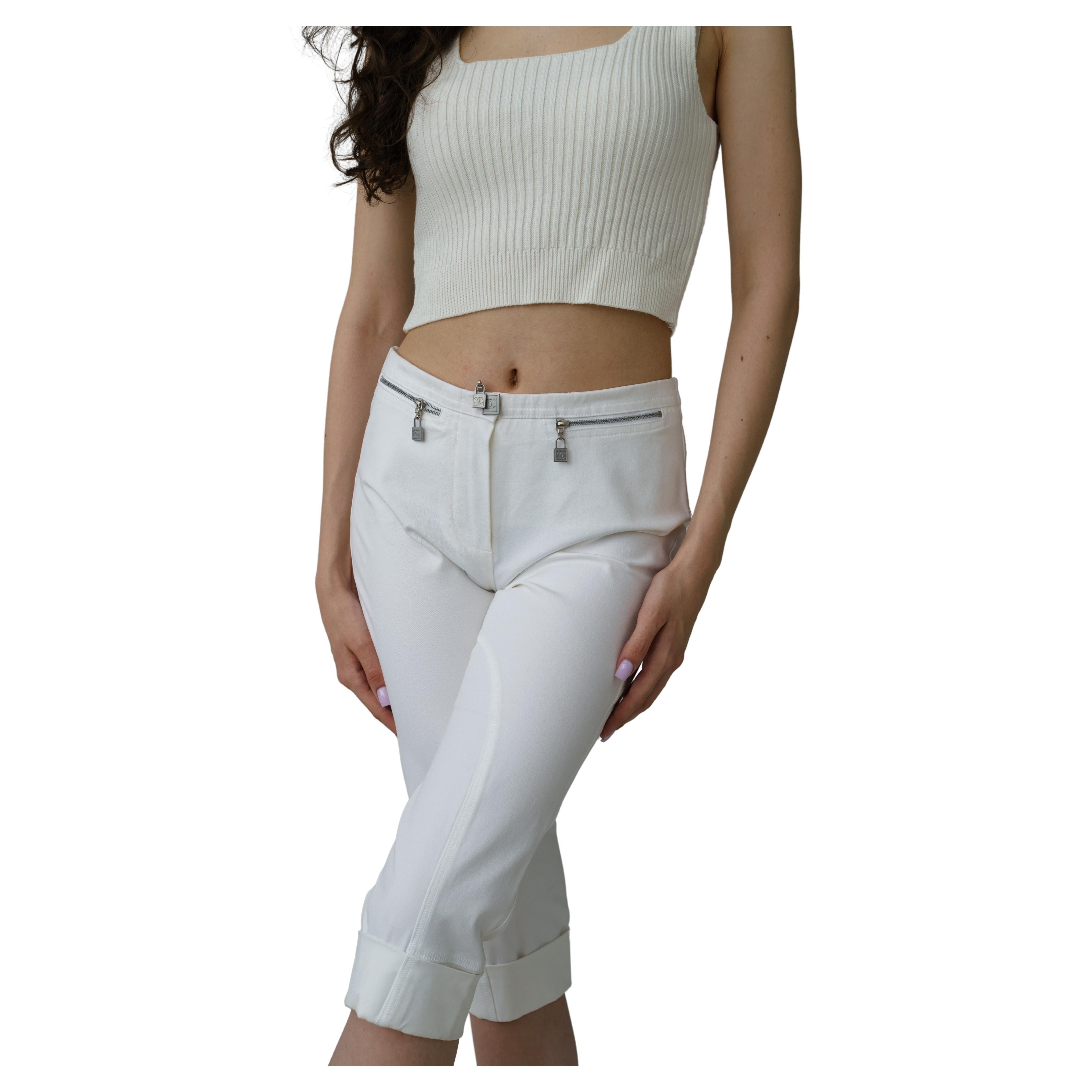 Chanel & Karl Lagerfeld 2009 culotte blanche / capri