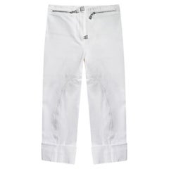 Chanel & Karl Lagerfeld 2009 White Capri Pants