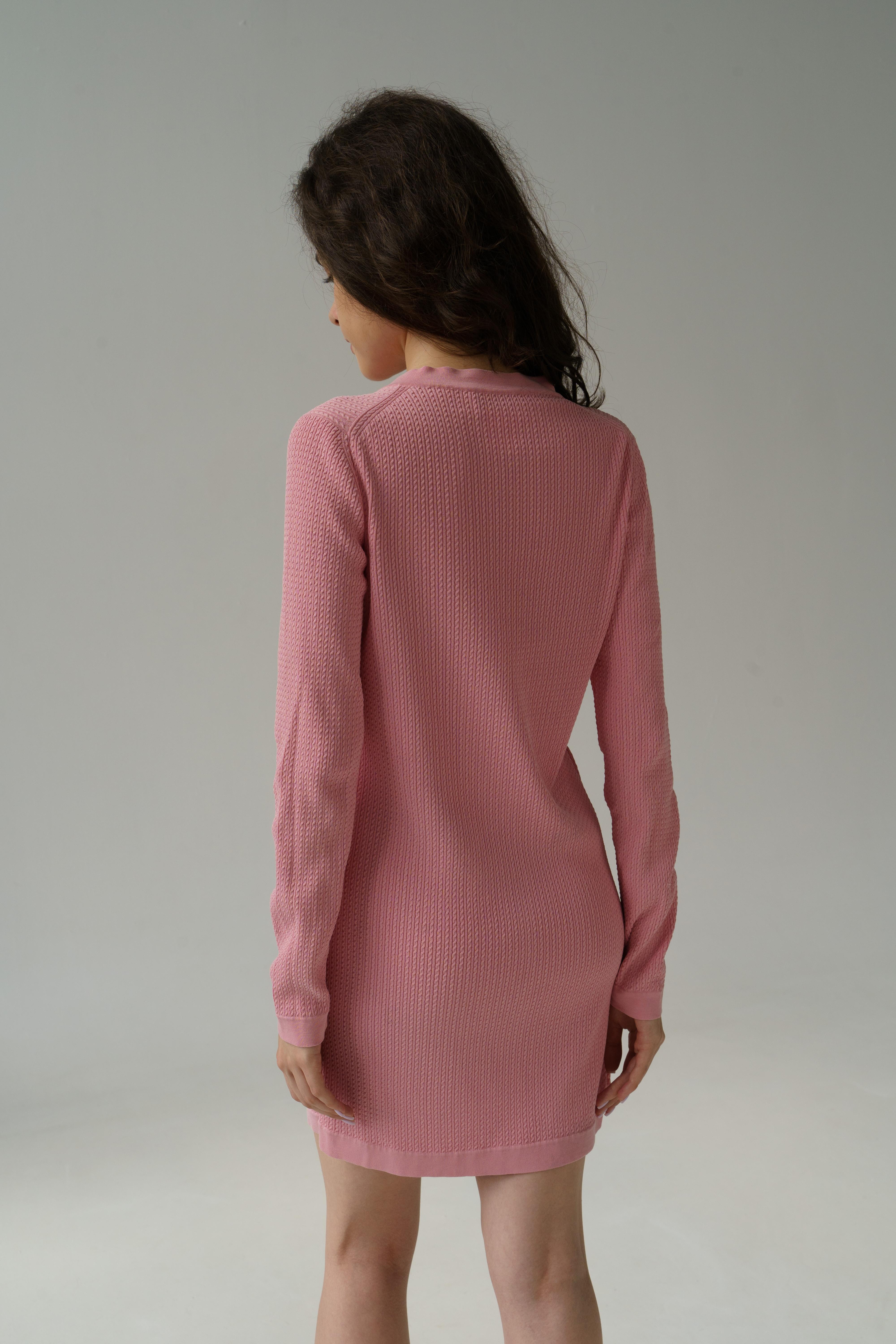 Chanel & Karl Lagerfeld 2011 CC Logo Cotton Silk Dress Pink For Sale 3