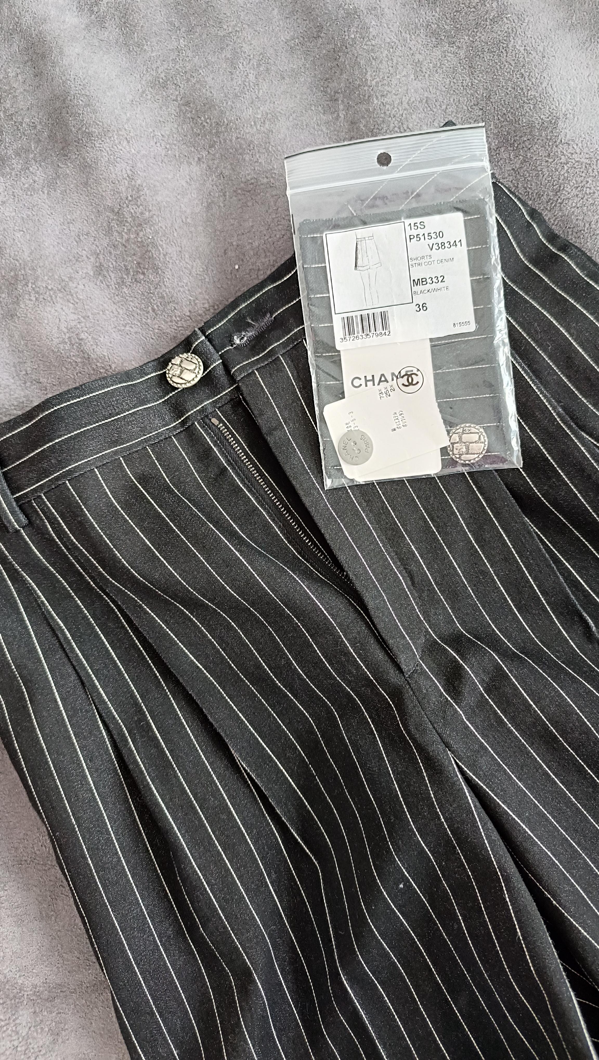 Chanel & Karl Lagerfeld 2015 long runway shorts For Sale 15