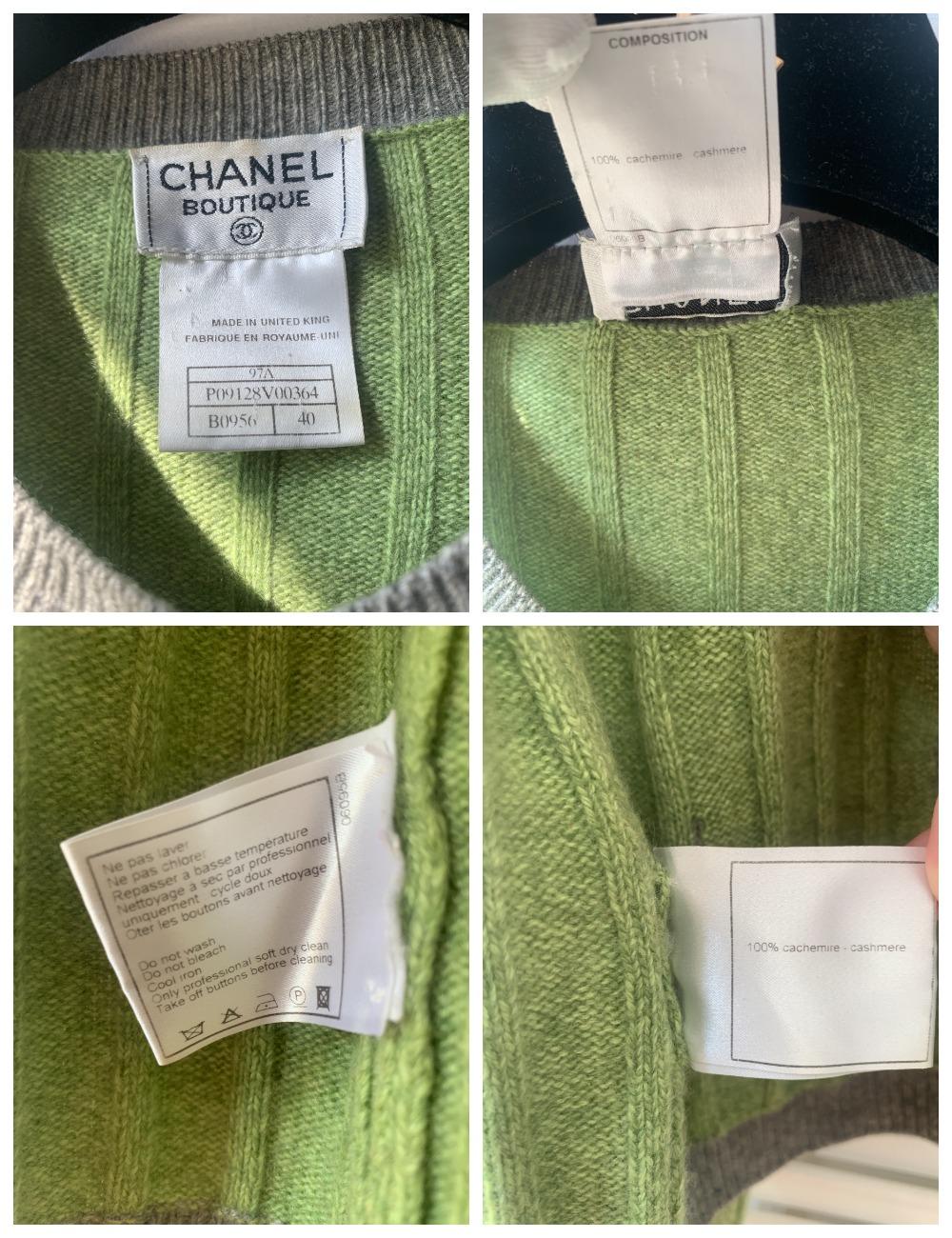 Chanel & Karl Lagerfeld 97A 1997/1998 F/W RTW cashmere cardigan For Sale 6