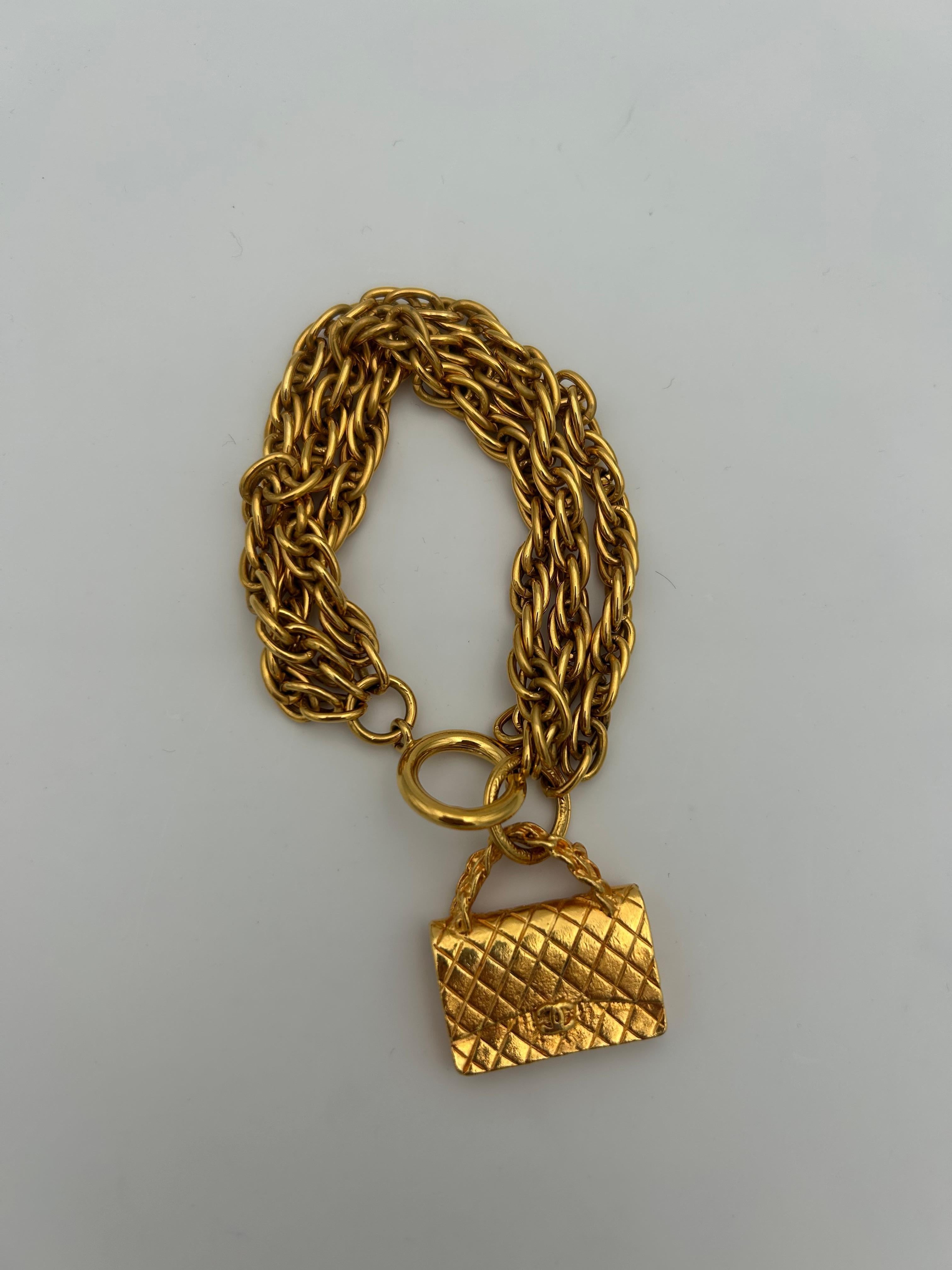 da uomo o donna Bracciale con charme Karl Lagerfeld for Chanel, anni '80 in vendita