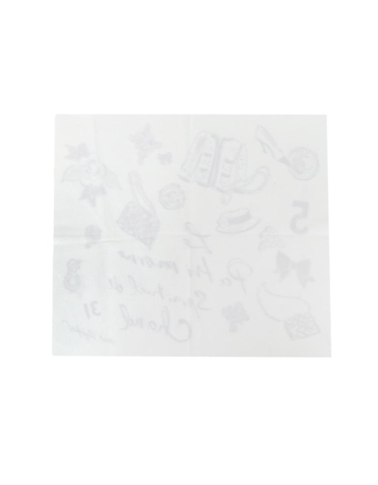 Chanel and Karl Lagerfeld Collectors Signature Print White Glasses