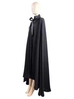 Chanel Karl Lagerfeld Fall 2019 Look 58 Maxi black tweed cape