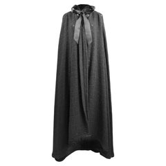 Chanel Karl Lagerfeld Fall 2019 Look 58 Maxi black tweed cape