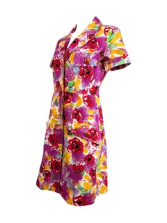 Chanel Karl Lagerfeld Spring 1997 printed floral dress