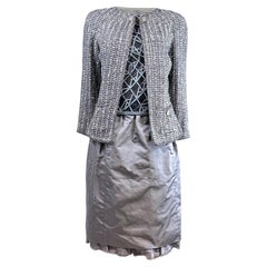 Chanel Karl Lagerfeld Spring 2006 Grey tweed suit