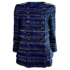 Chanel Karl Lagerfeld Spring 2016 Blue tweed jacket