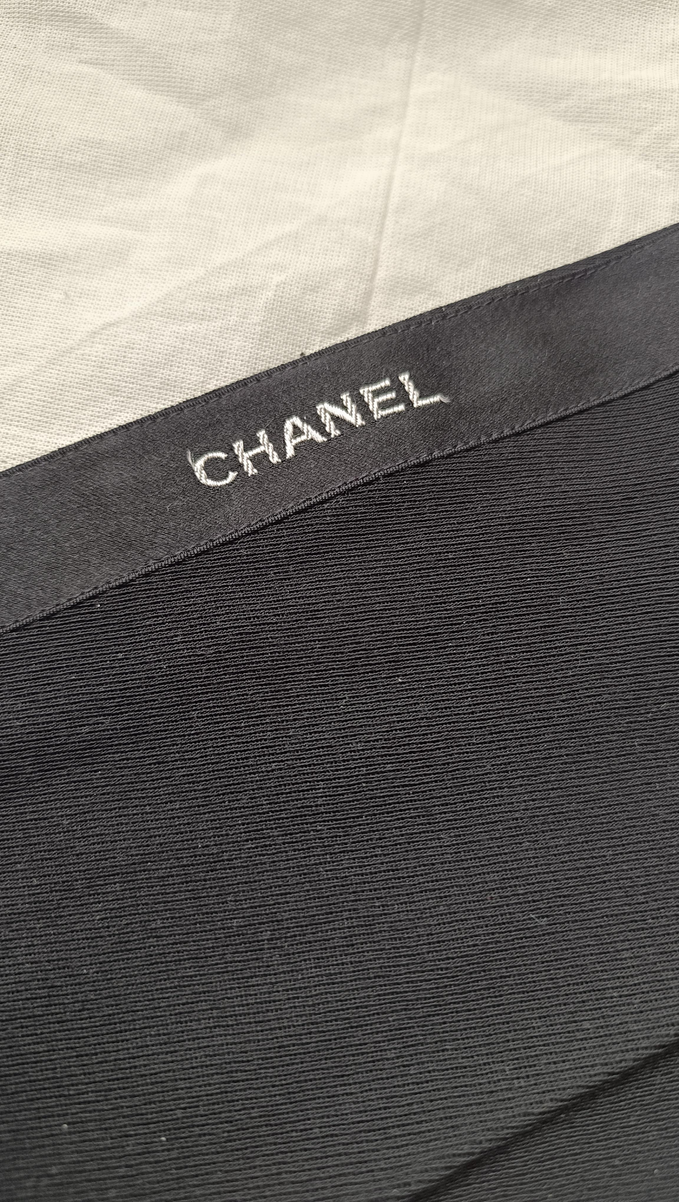 Chanel & Karl Lagerfeld  vintage CHANEL Side Ribbon Logo Pants 95P 9