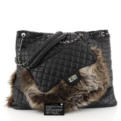 Chanel Karl's Fantasy Cabas Tote Fur and Quilted Leather