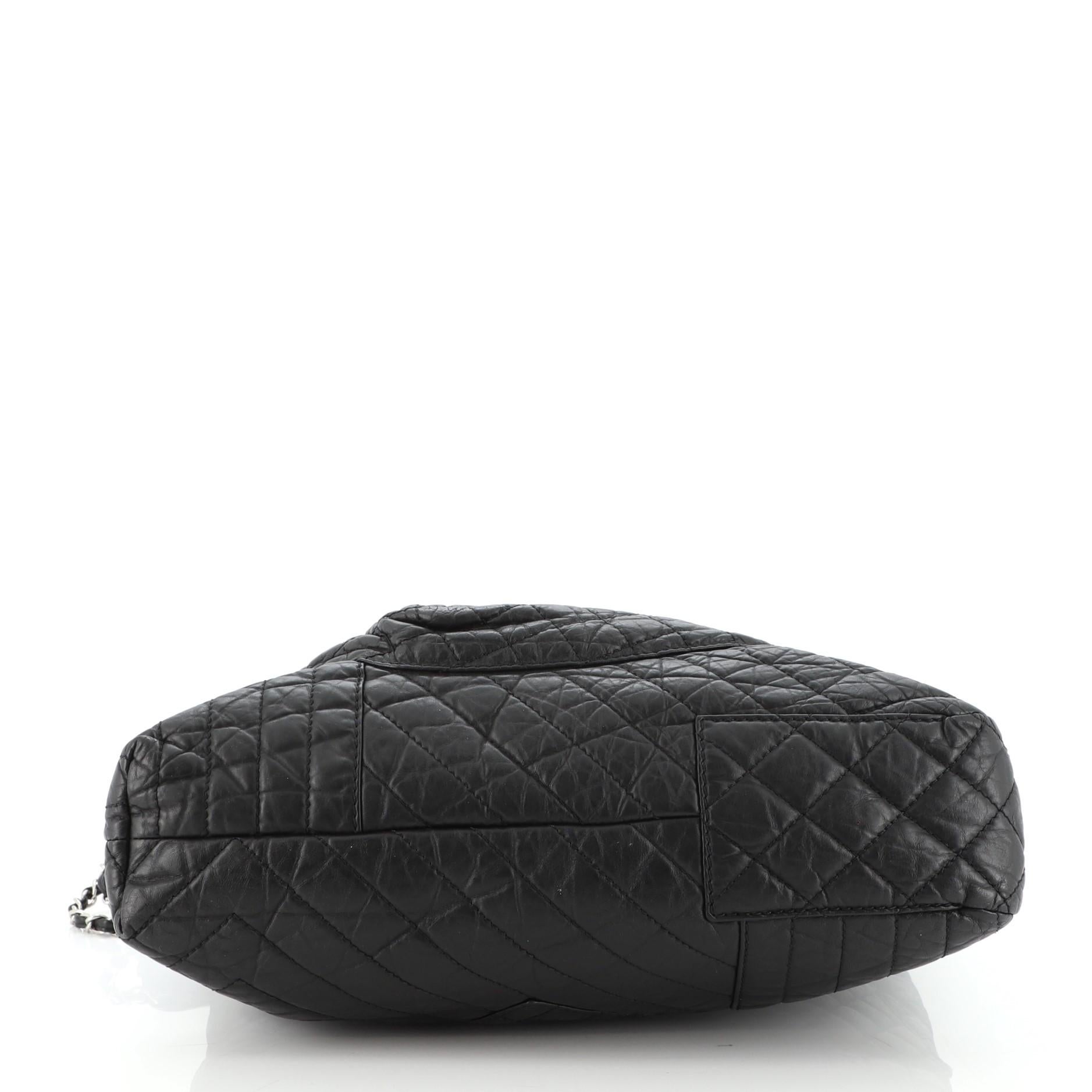 Chanel Karl's Fantasy Cabas Tote Quilted Leather Medium In Good Condition In NY, NY