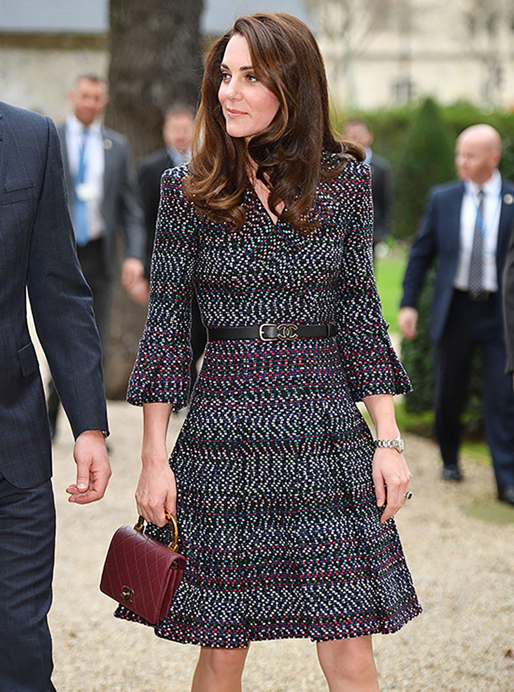 Chanel Kate Middleton Style Black Tweed Dress 38 FR In Excellent Condition In Dubai, AE