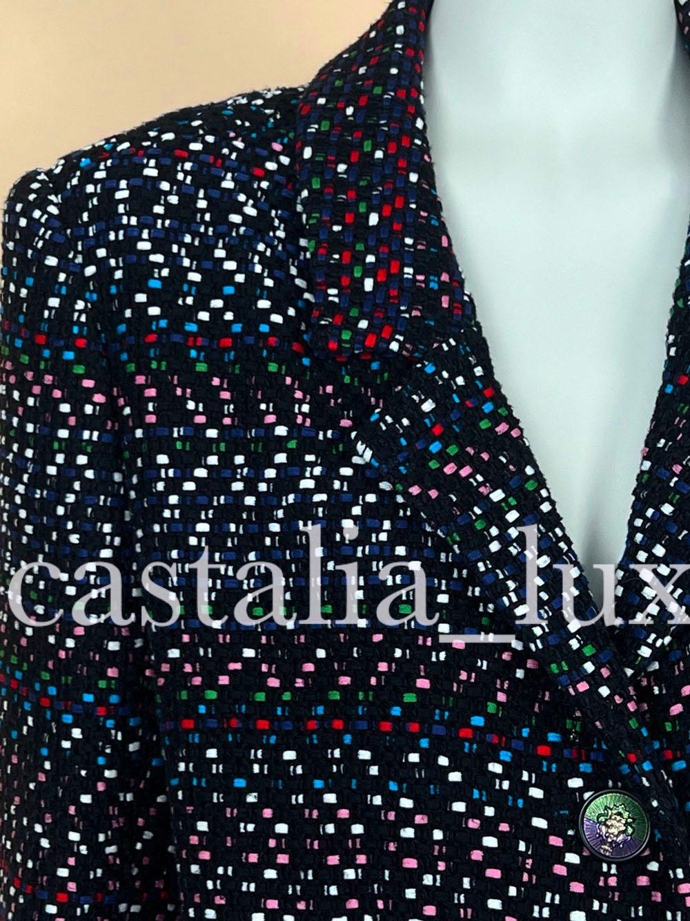 Chanel Kate Middleton Style Black Tweed Jacket 8