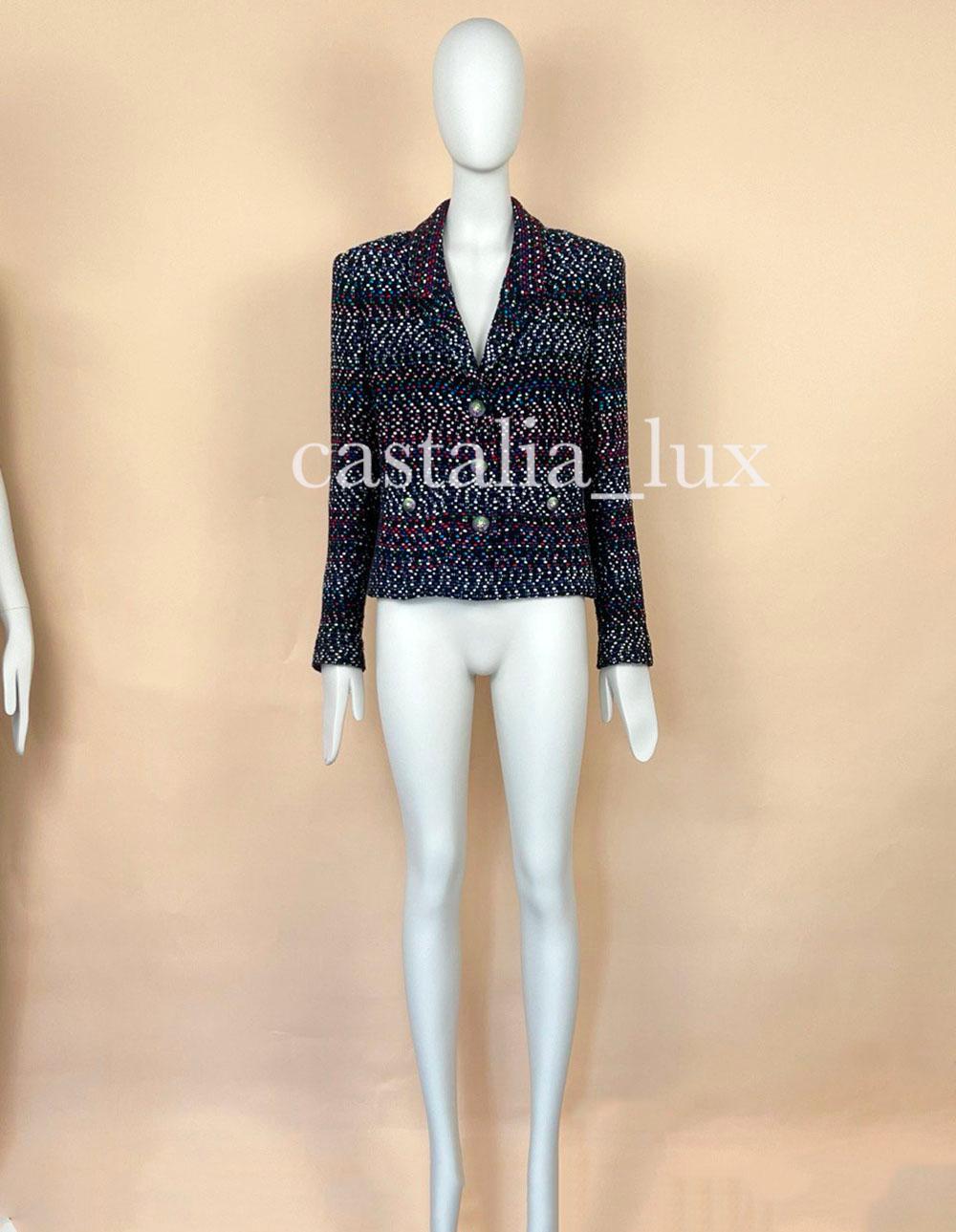 Chanel Kate Middleton Style Black Tweed Jacket 9