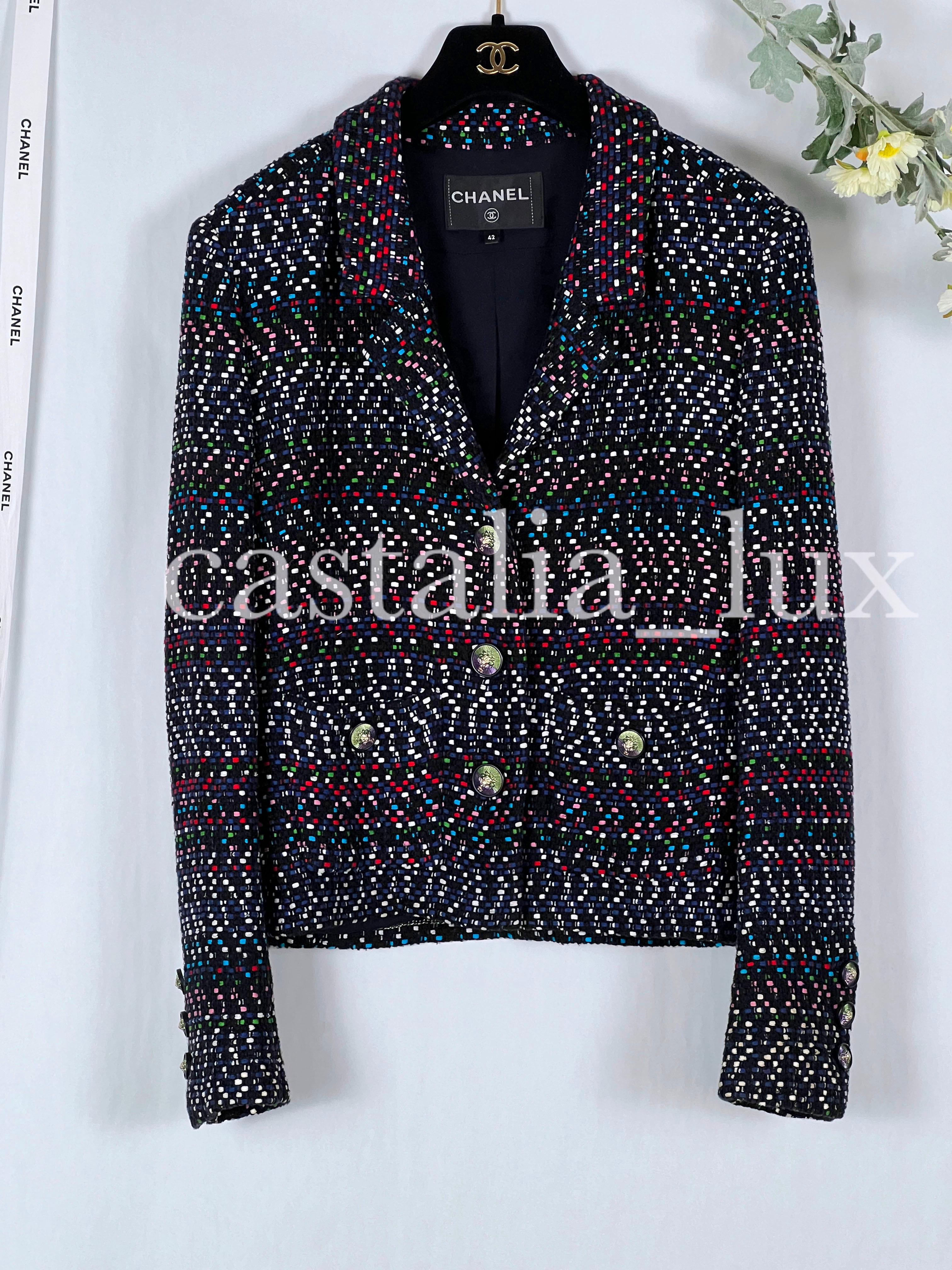 Chanel Kate Middleton Style Black Tweed Jacket 2