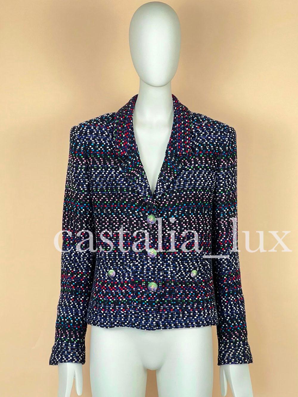 Chanel Kate Middleton Style Black Tweed Jacket 3