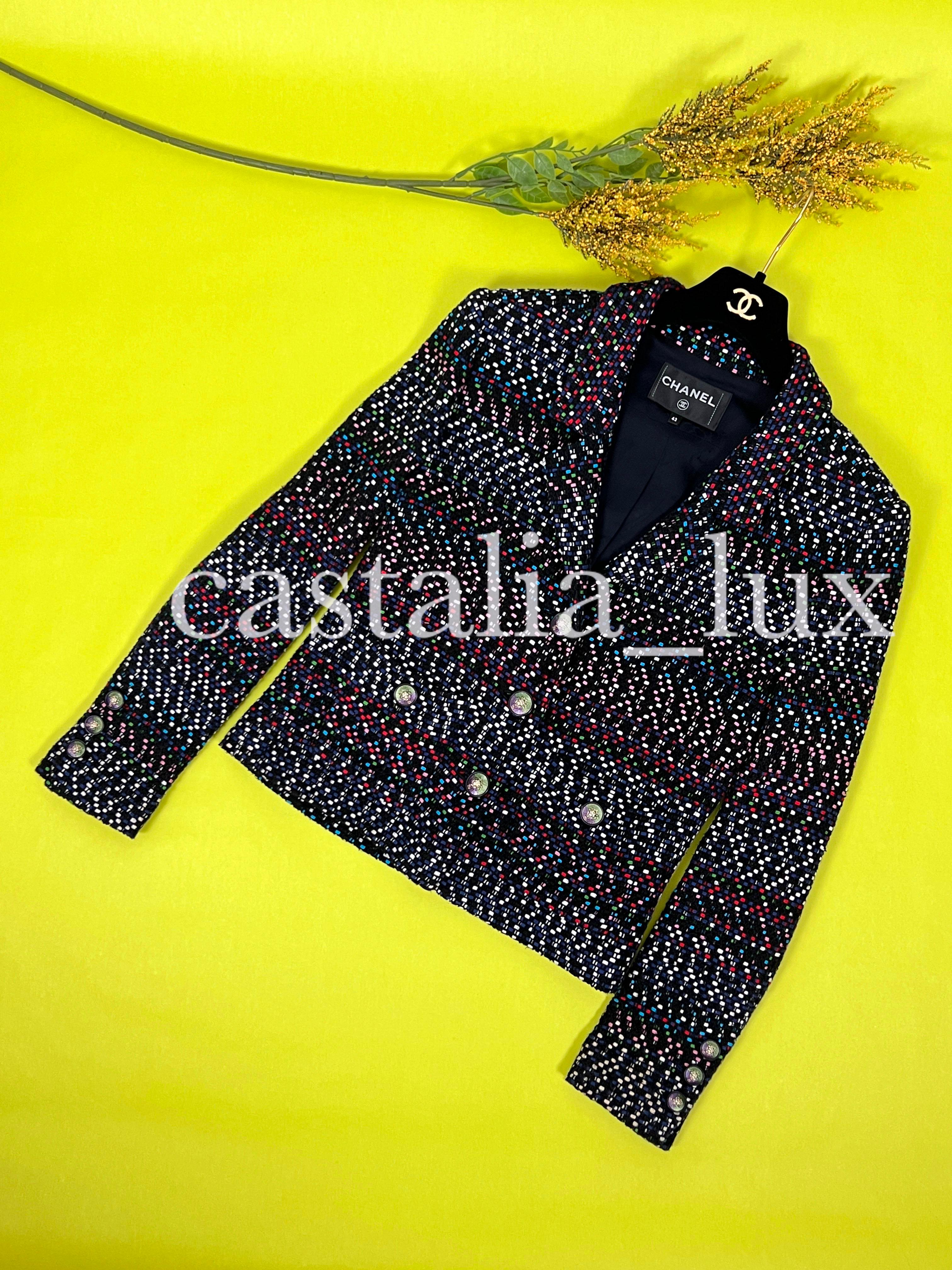 Chanel Kate Middleton Style Black Tweed Jacket 5