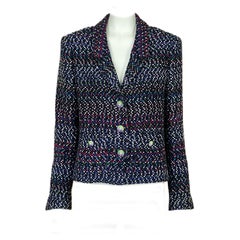 Chanel Kate Middleton Style Black Tweed Jacket