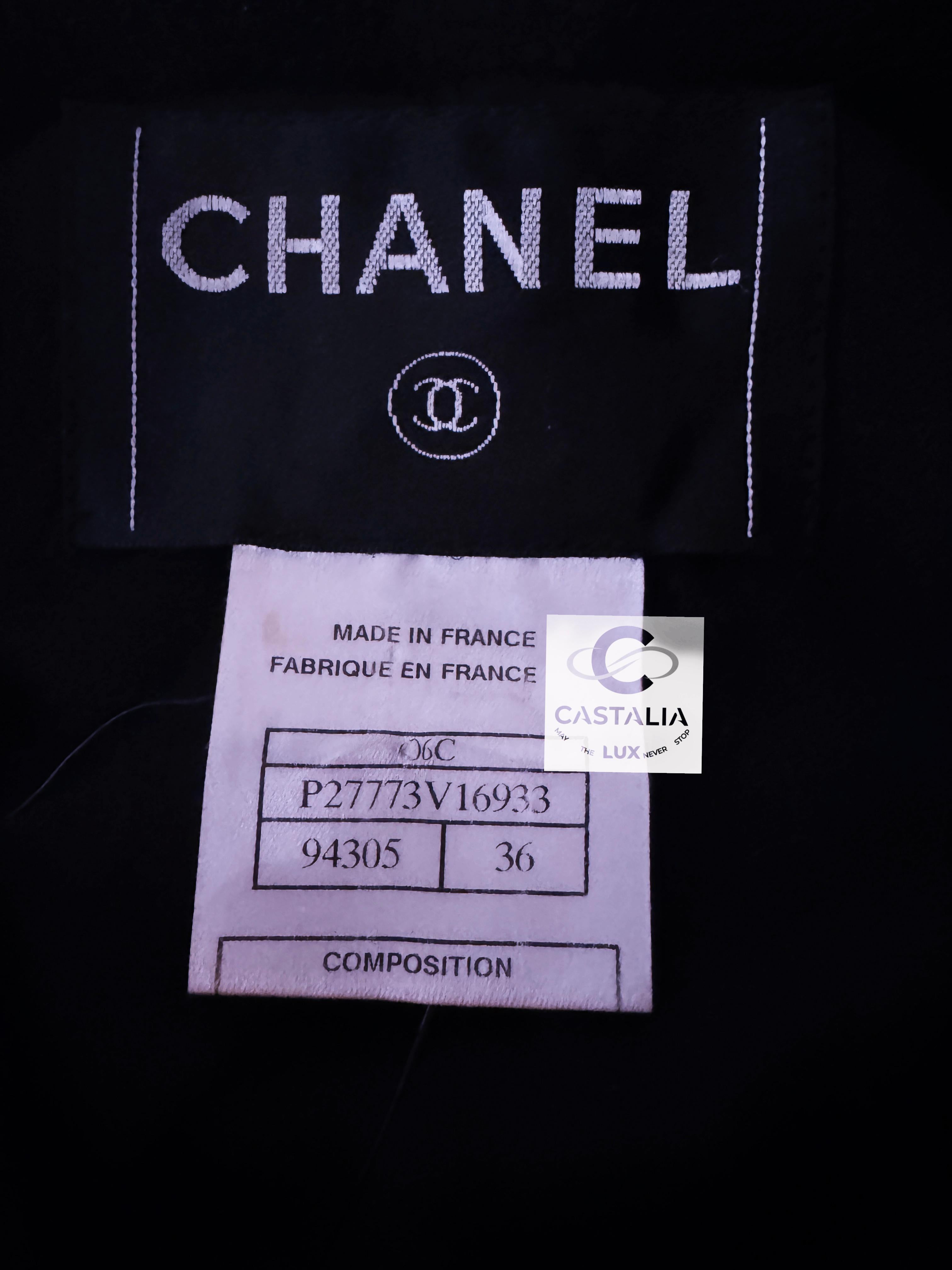 Chanel Kate Moss Style Black Lesage Tweed Jacket 12