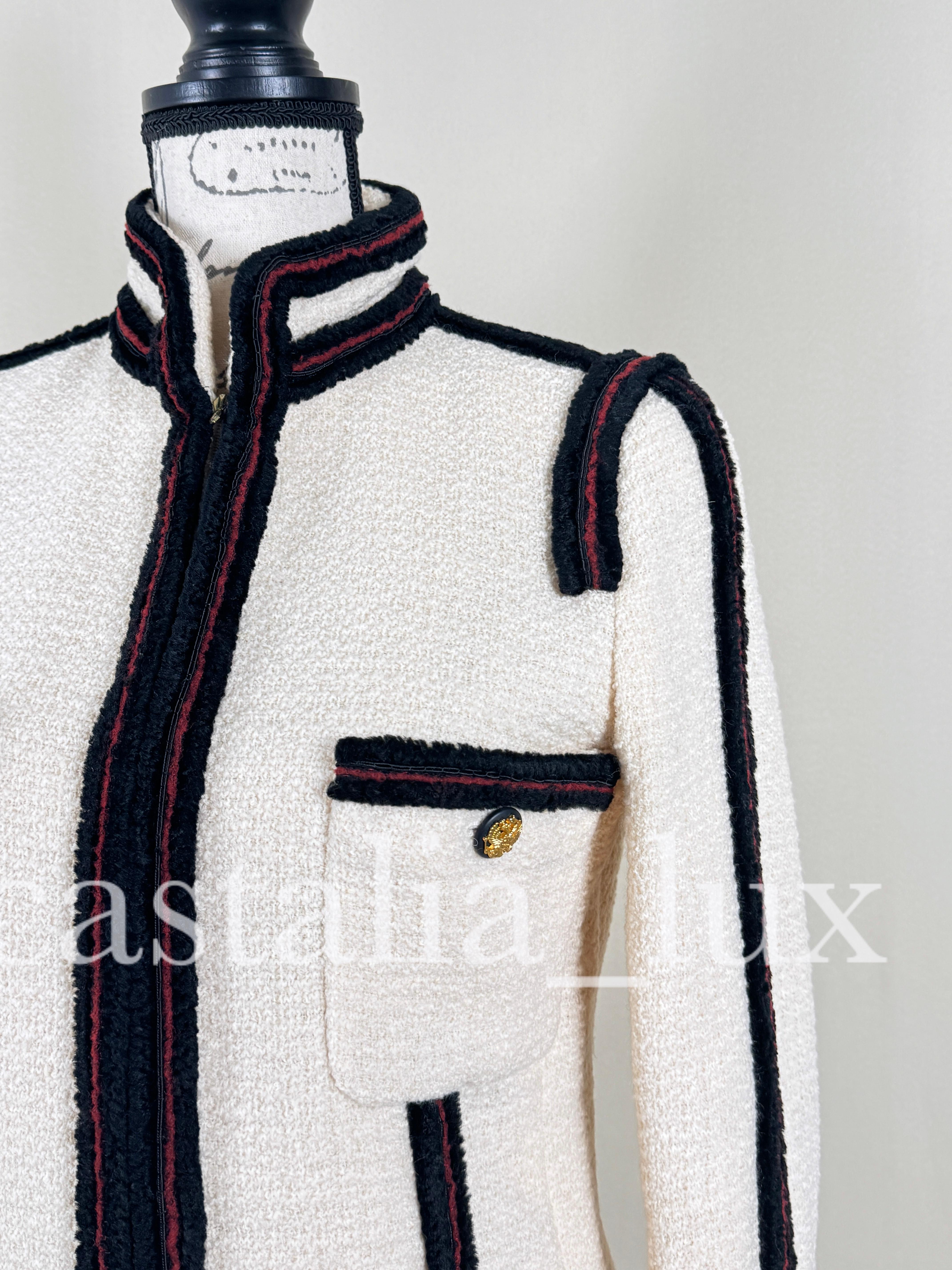 Chanel Kate Moss Stil Sammler Tweed Jacke im Angebot 13