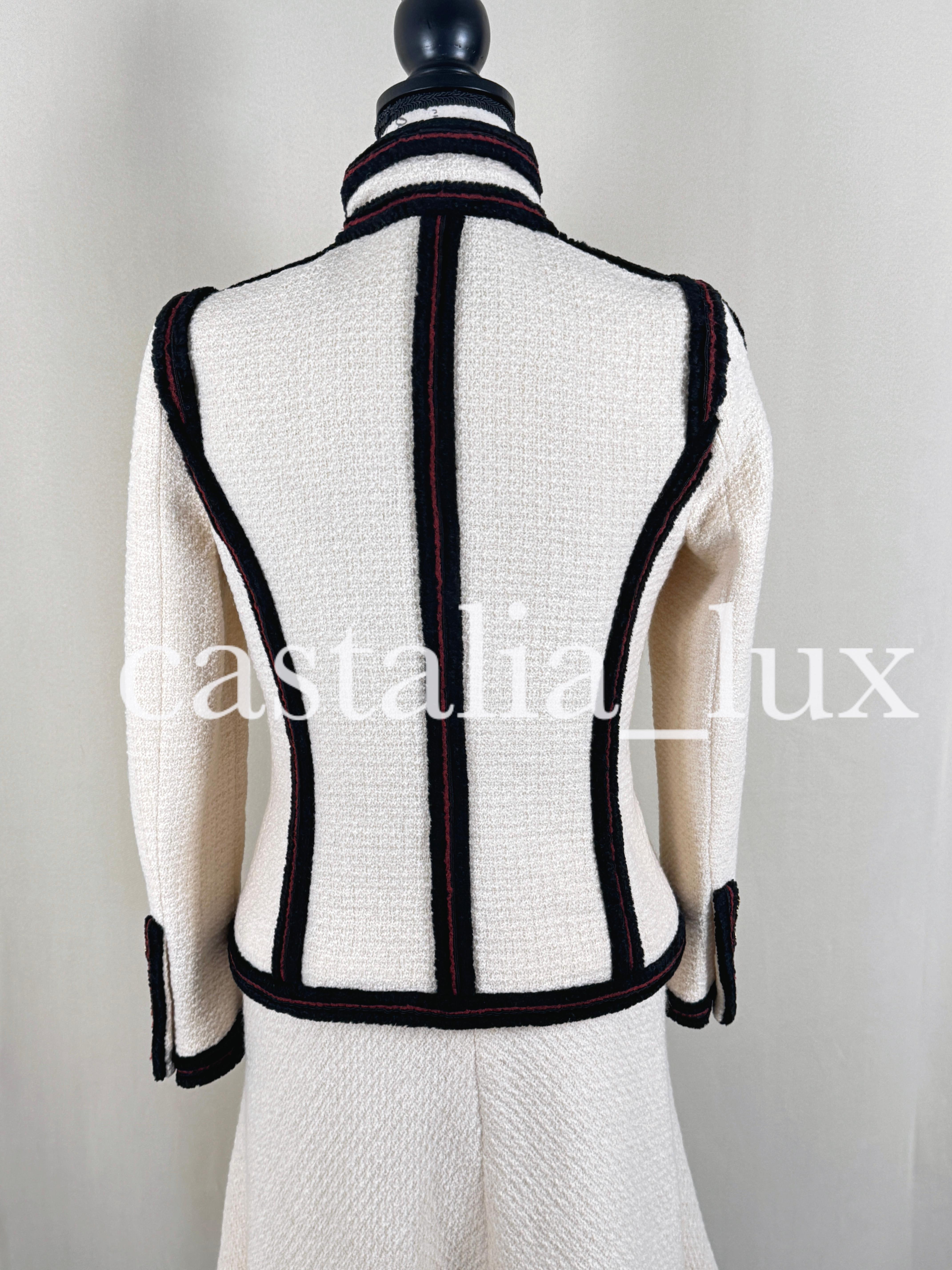 Chanel Kate Moss Stil Sammler Tweed Jacke im Angebot 14