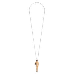 Used Chanel Keira Knightley Doll Pendant Necklace