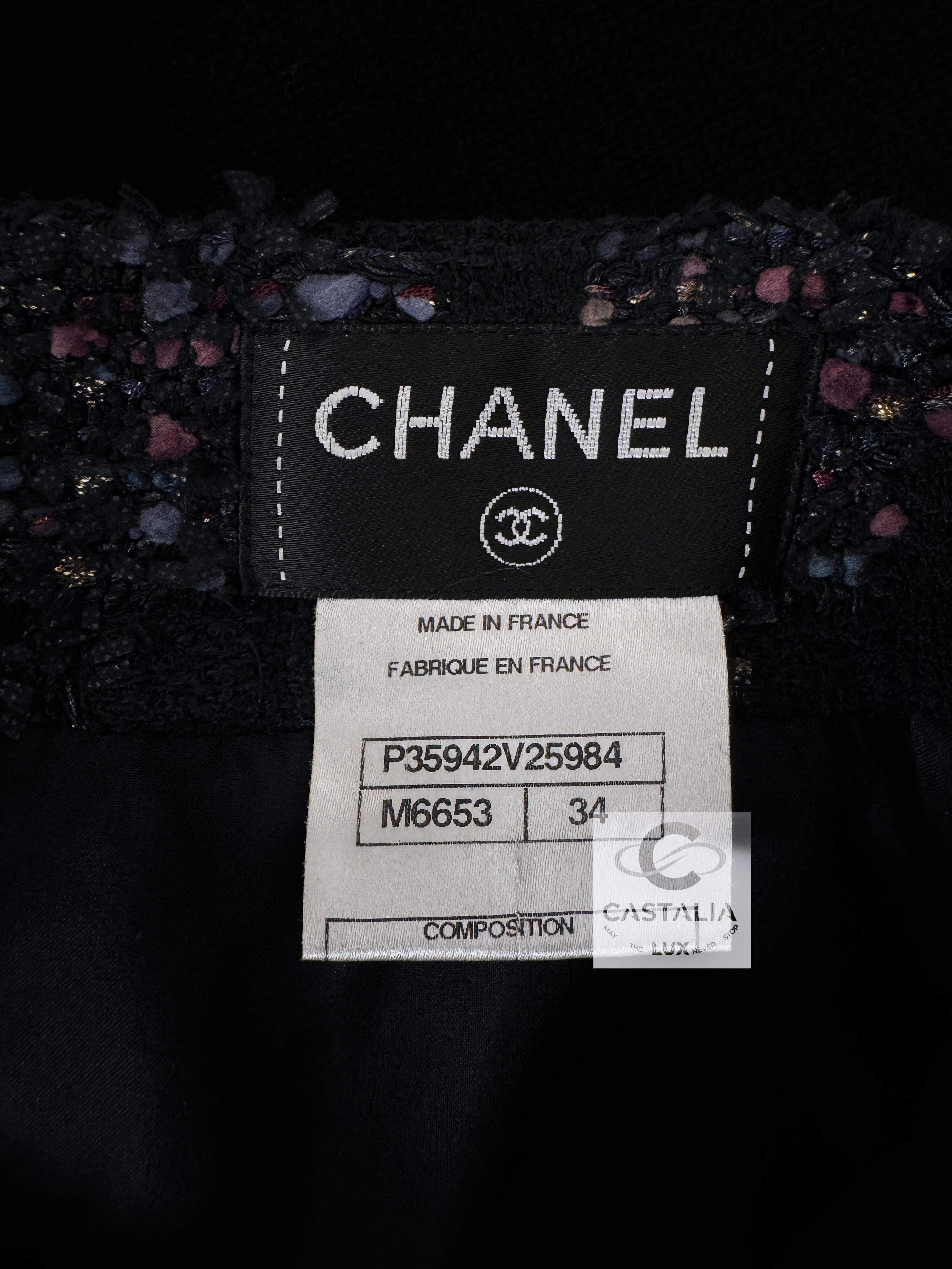 Chanel - Keira Knightley - Jupe en tweed Lesage 34 FR en vente 5