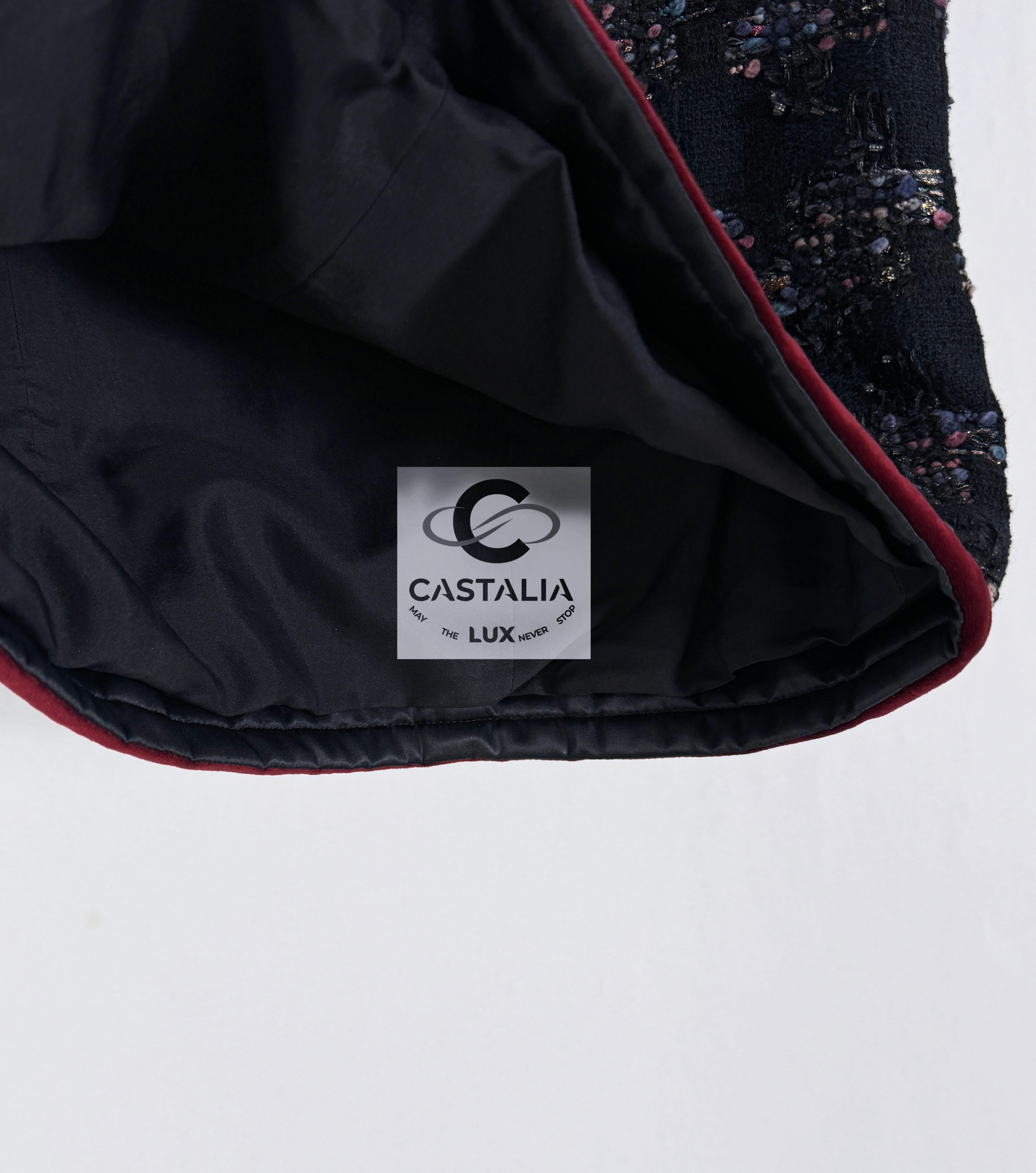 CHANEL 4K$ Keira Knightley Style Lesage Tweed Skirt 34 FR im Angebot 8