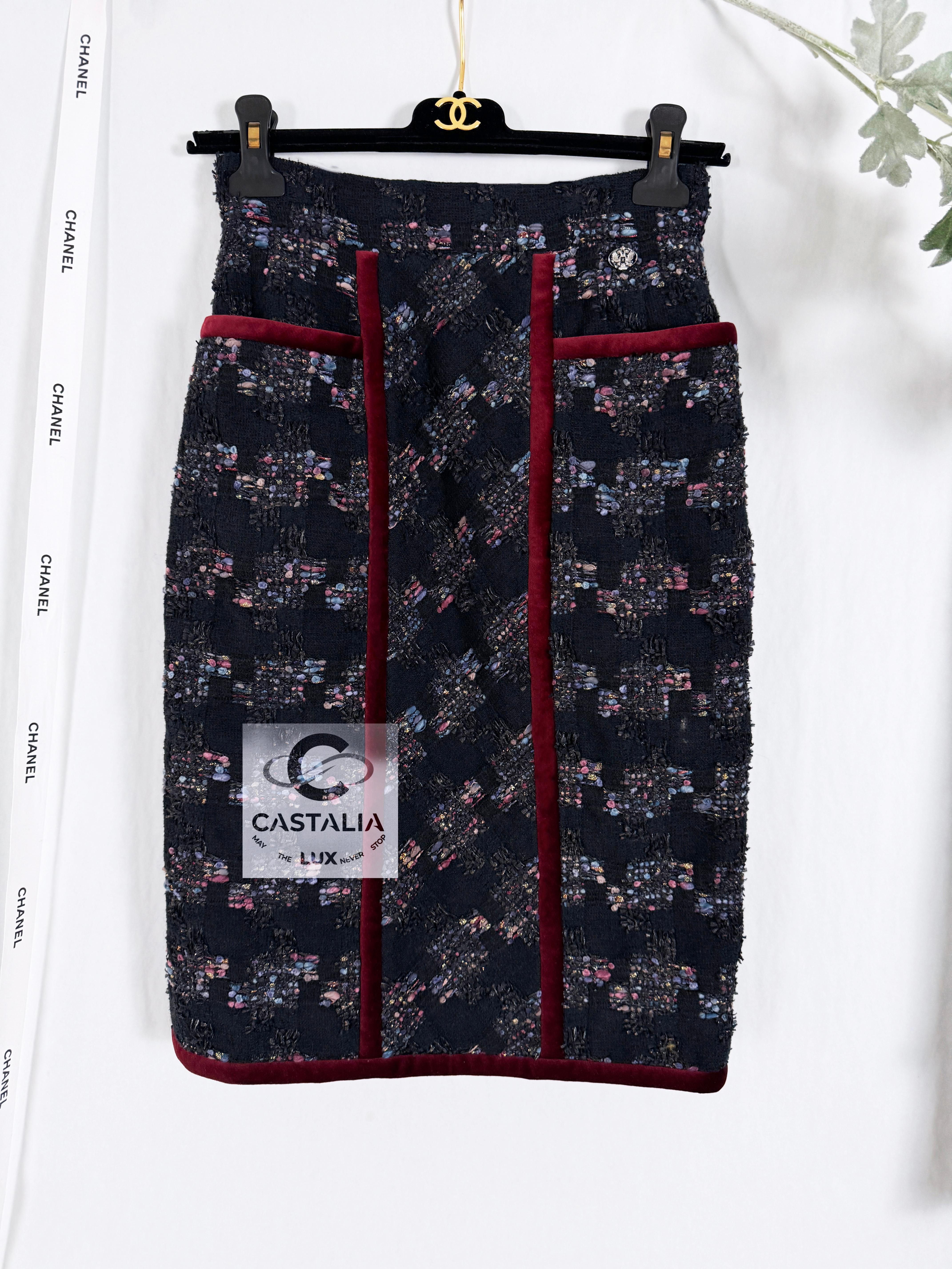 Chanel Keira Knightley Style Lesage Tweed Skirt 34 FR In New Condition For Sale In Dubai, AE